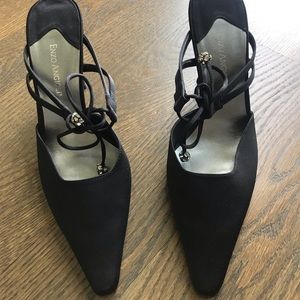 Enzo Angiolini black evening shoe, matching bag